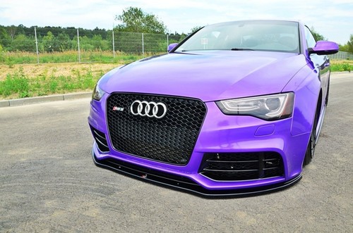 Cup Spoilerlippe Front Ansatz für Audi RS5 8T / 8T FL schwarz Hochglanz - Bild 3 von 12