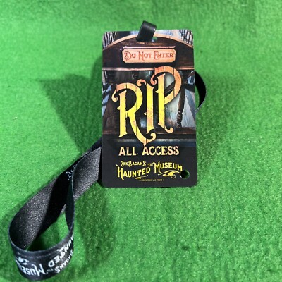 Zak Bagans The Haunted Museum RIP Pass + Lanyard GHOST ADVENTURES