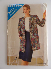 Butterick See & Sew 5534 Misses Jacket & Skirt Pattern Size 8-10-12 Uncut