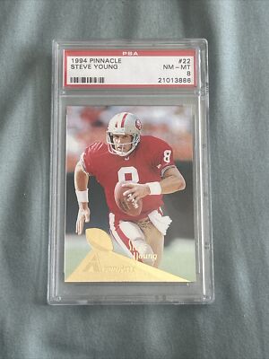 1994 Pinnacle Trophy Collection Steve Young PSA 8 NM - Mint SF 49er's