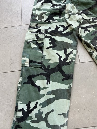 Vintage Y2K 90s LA Gate Jeans Faded Camo Made In USA Baggy Cargo Pants 29x31 - Picture 14 of 16