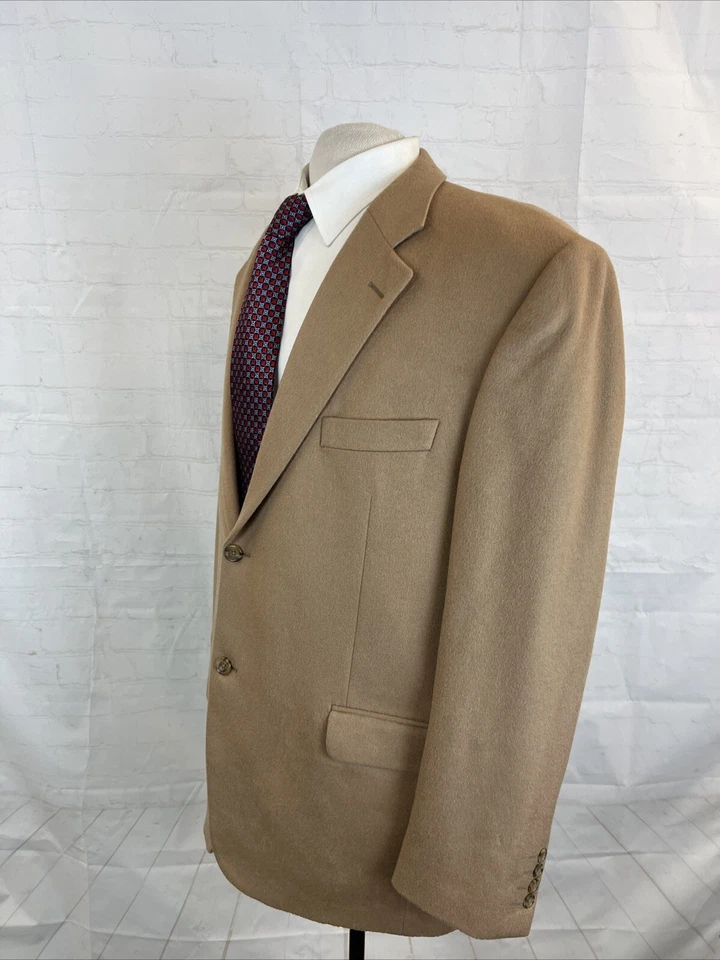 Blazer OTOÑO/INVIERNO Barney's New York Para Hombre Beige Cachemira Sólida 46R $795 Foto 3 de 4