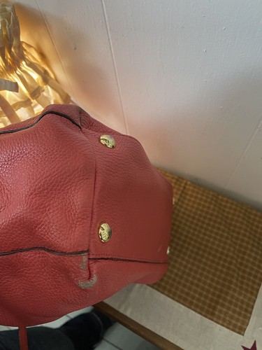 Michael Kors leather tote Bag chain detail pebble soft Leather - Picture 4 of 9