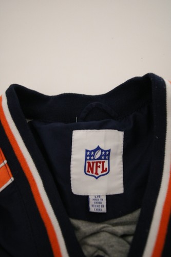MEN VINTAGE NAVY/ORANGE NFL CHICAGO BEARS WINDBREAKER PULLOVER JUMPER - SIZE L - Picture 5 of 5