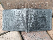 Wild Alligator Bi fold Wallet croc gator swamp leather hide Credit Hipster MY7