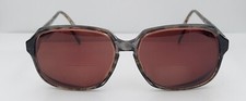 Vintage Blue Ribbon BR5 Gray Oval Horn Rimmed Sunglasses Hong Kong FRAMES ONLY