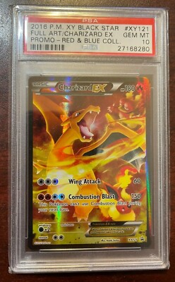 2016 Pokemon XY Promo Red & Blue Collection Full Art Charizard EX