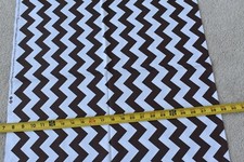 By 1/2 Yd, Dark-Brown & White Chevrons, Riley Blake/