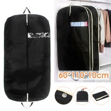2Pcs Suit Garment Bag Dress Cover Storage Travel Dustproof Zipper Clothes Bag