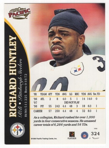 1999 Pacific Football Set Break - Cards #226-450 Pt.2 - 第 169/373 張圖片