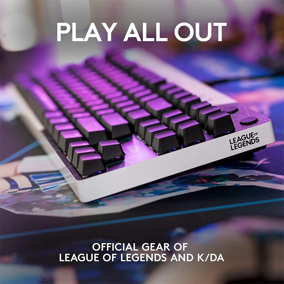 Logitech G PRO K/DA Wired Mechanical Gaming Keyboard Ultra-Portable RGB Backlit - Image 3 of 4