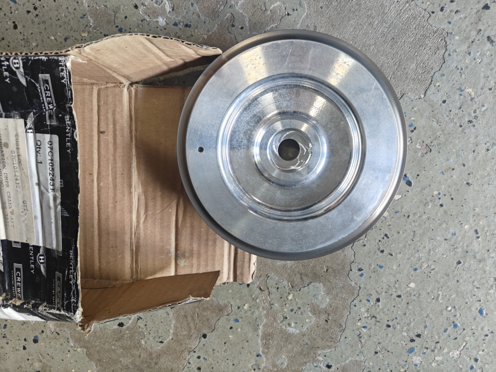 Bentley Continental GTC 6.0L W12 Crank  Harmonic Vibration Damper 07C105243T.