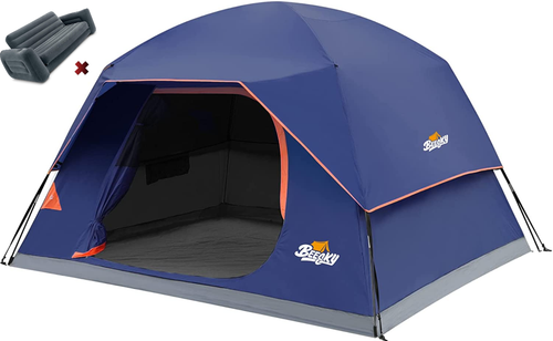 Family Tents with Large Mesh Windows 