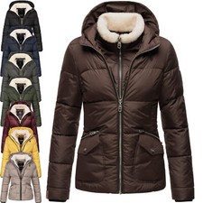 Navahoo Damen Winter Stepp Jacke Parka Winterjacke Steppjacke warm Tedyfell B672