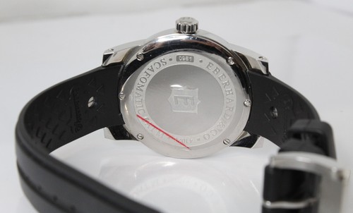 Montre Automatique Eberhard Scafomatic 41026 Avec Date Et Sangle En Caoutchouc - Photo 4 sur 11