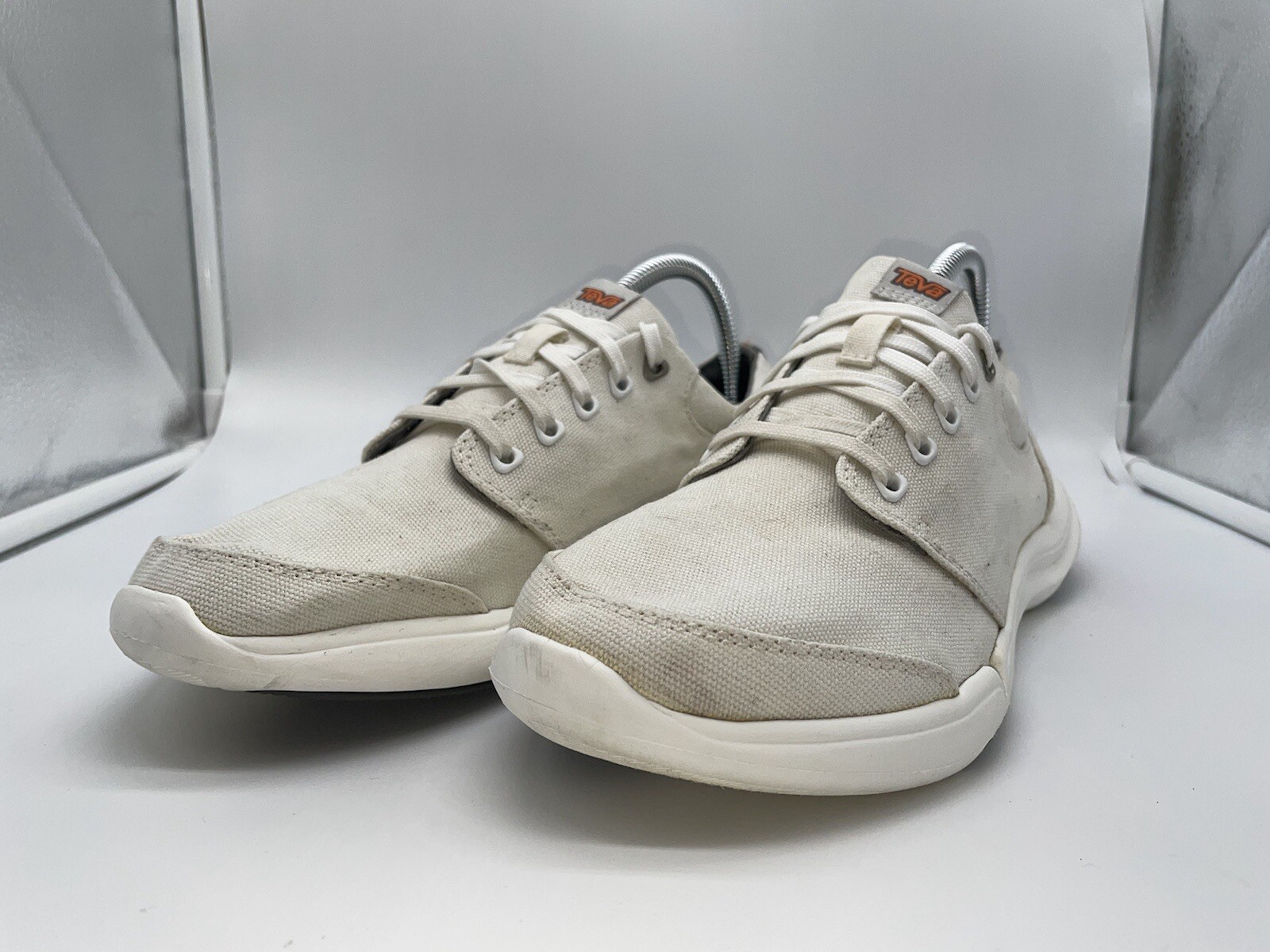 Teva Wander Lace Up Cream Canvas 
