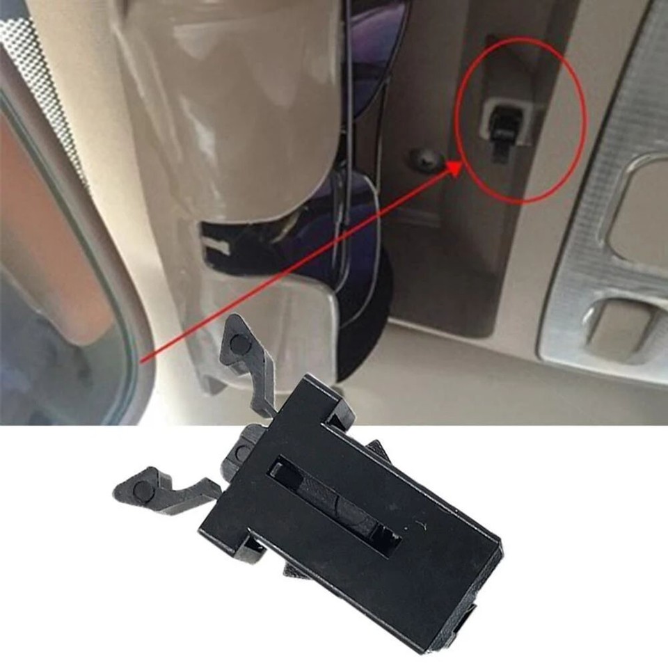 1Pcs Car Sunglasses Holder Overhead Console Latch For Most Trash Par