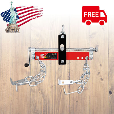 #ad BIG RED 3 4Ton Engine Hoist Shop Crane Accessory Steel 3 Engine Leveler Red $33.49
