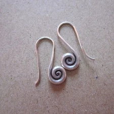 Fine Silver Earrings Sterling 925 Premium Dangle Cute Spiral stick CS211259401