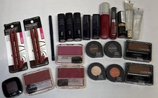 VTG Make Up Lot New 23 Pieces Lipstick Eye Shadow Brow Pencils Multiple Brands