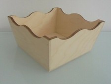 CESTINO PORTA TOVAGLIOLI IN LEGNO DECOUPAGE