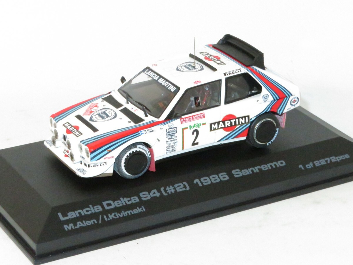 HPI 1/43　LANCIA DELTA S4 サンレモ セット WRC 1/43 Lancia Delta S4 Martini Racing Sanremo Rally 1986 #2 M