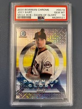 2020 Bowman Chrome Dawn of Glory Mega Box Mojo Joey Bart PSA 10 Gem Mint Giants