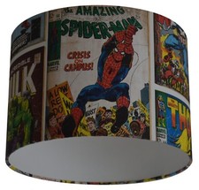 Marvel Comic Action Heroes Spider-man The Hulk Thor Handmade Wallpaper Lampshade