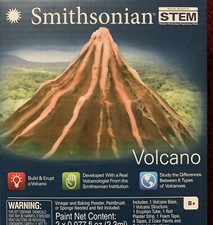 Smithsonian STEM Earth Science Build  Erupt a Volcano Kit Toy Ages 8 