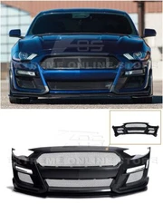 EOS GT500 Style Conversion Front Bumper Grille Lower Lip For Ford Mustang 18-23