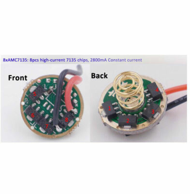 MAX 4200mA Constant Current 17mm Flashlight Driver Board