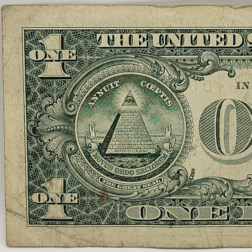 007 James Bond Fancy Serial Number One Dollar Bill D00761277A DC 2009 Three 7s - Picture 7 of 8