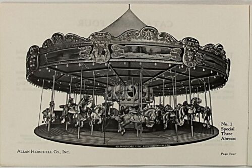 Allan Herschell Carousels Merry-Go-Round Facsimile Catalog N. Tonawanda NY - Afbeelding 1 van 6