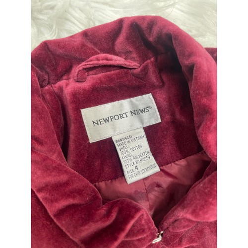 Newport News Velvet Pirate Military Jacket Steampunk Goth Vintage Sz 10 - Picture 3 of 3