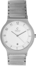 Montre Homme Obaku V133GCISC1. Bracelet Acier inoxydable Argenté avec Date Neuve