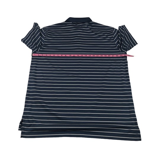 Polo Peter Millar été confort homme L bleu rayé coupe Mackenzie - Photo 7/12