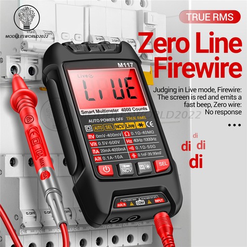 ANENG M117 Digital Multimeter NCV AC/DC Voltmeter Current 4000 Count True RMS