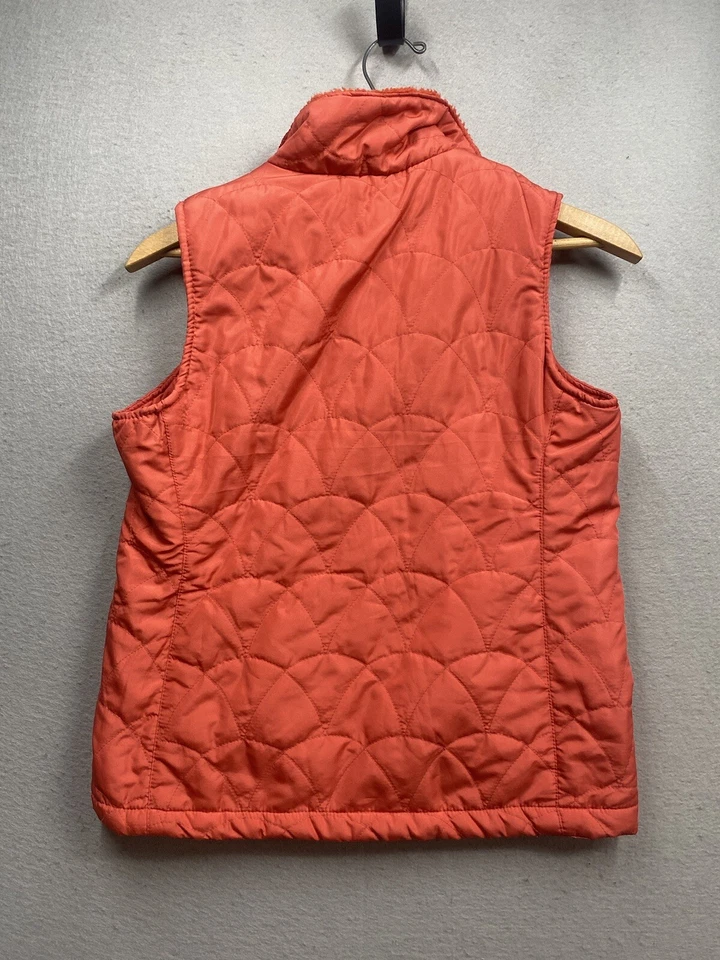 Chaleco Three Hearts para mujer talla M acolchado forrado de lana cremallera completa coral tiene bolsillos Foto 4 de 4