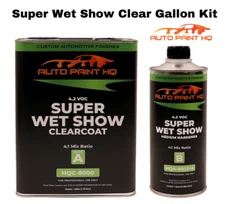 Super Wet Show Clear Coat Gallon + Quart Act 4:1 Mix Ratio Clearcoat Kit