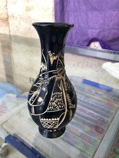 Chinese / African clay handmade vase Souvenir Ornament Collectible Vintage ?  