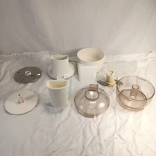 Sunbeam Oskar 14081 Parts Work Bowl Lid Chopping Shredding Blades Chute Pusher