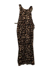 Halter Style Leopard Print Dress Large