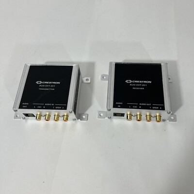 CRESTRON AUD-EXT-201, Transmitter & Receiver-Great Condition-Pair