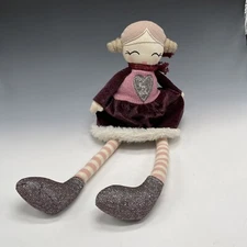 VINTAGE G.Wurm Rag Doll Cloth Gmbh + Co. KG Girl Fur Dioh Bean Germany