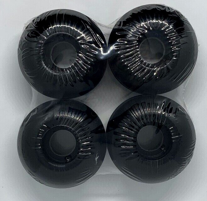 Brand New  4PCS SKATEBOARD WHEELS  Black  1 set 52 x 31 mm 95A