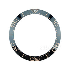 38mm Black/Blue Sloping Ceramic Bezel Insert For Diver Models SKX007, SKX009