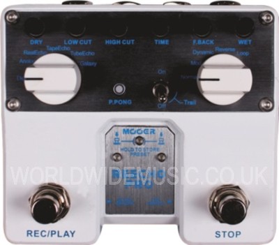 Mooer Audio Reecho Pro Digital Delay Gitarren-Effekt-Pedal/Stomp-Box MTWINDD1