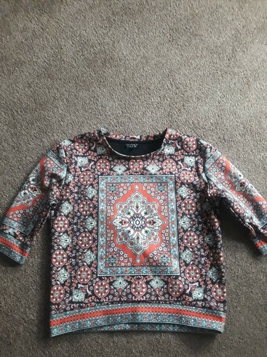 TOPSHOP QUIRKY CARPET PATTERN WAIST 
