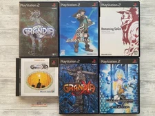 SONY PS 1 2 Grandia 1 2 3 & Extreme & Romancing Saga & Code Age Commanders set
