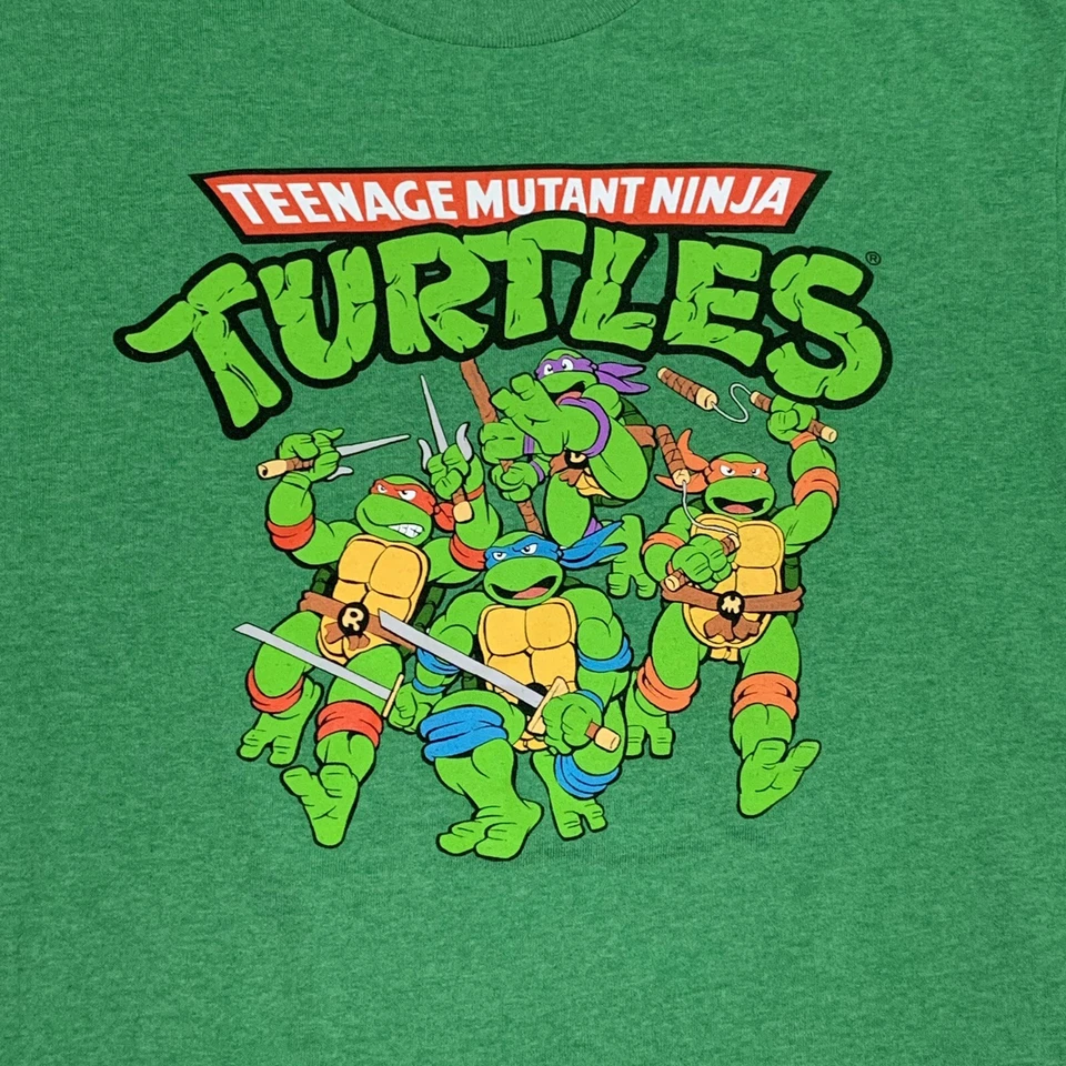 Teenage Mutant Ninja Turtle Green Medium Short Sleeve T-shirt - Image 3 of 4